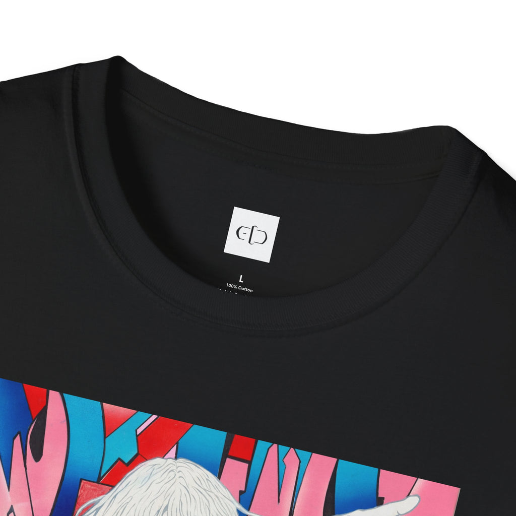 Retro Cyberpunk Girl T-Shirt — Neon Anime Streetwear Graphic Tee