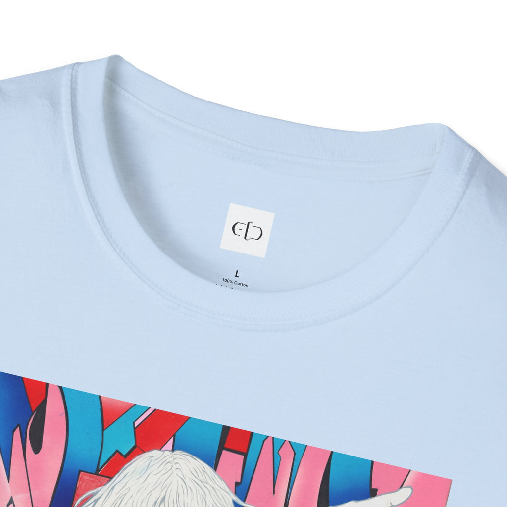 Retro Cyberpunk Girl T-Shirt — Neon Anime Streetwear Graphic Tee