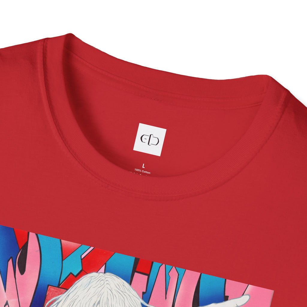 Retro Cyberpunk Girl T-Shirt — Neon Anime Streetwear Graphic Tee